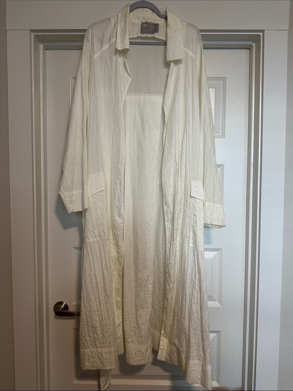 ASOS Cream Lightweight Long Duster Jacket